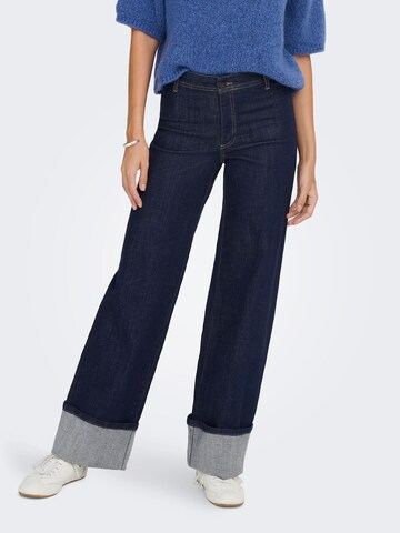 JDY Wide Leg Jeans i blå: forside
