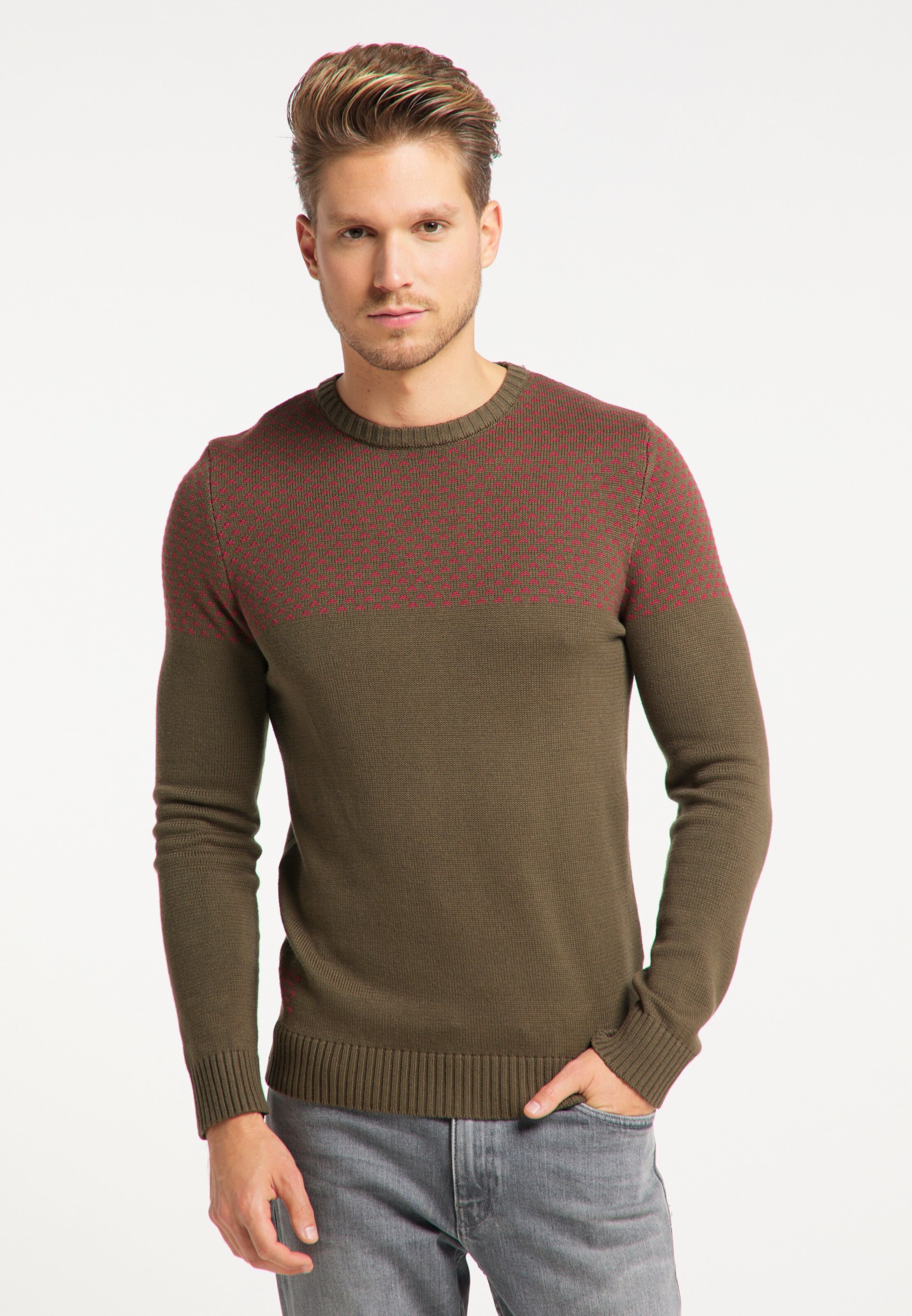 Männer Pullover & Strick MO Pullover in Braun - CV77833 Männer Pullover & Strick MO Pullover in Braun - CV77833