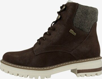 s.Oliver Lace-Up Ankle Boots in Brown