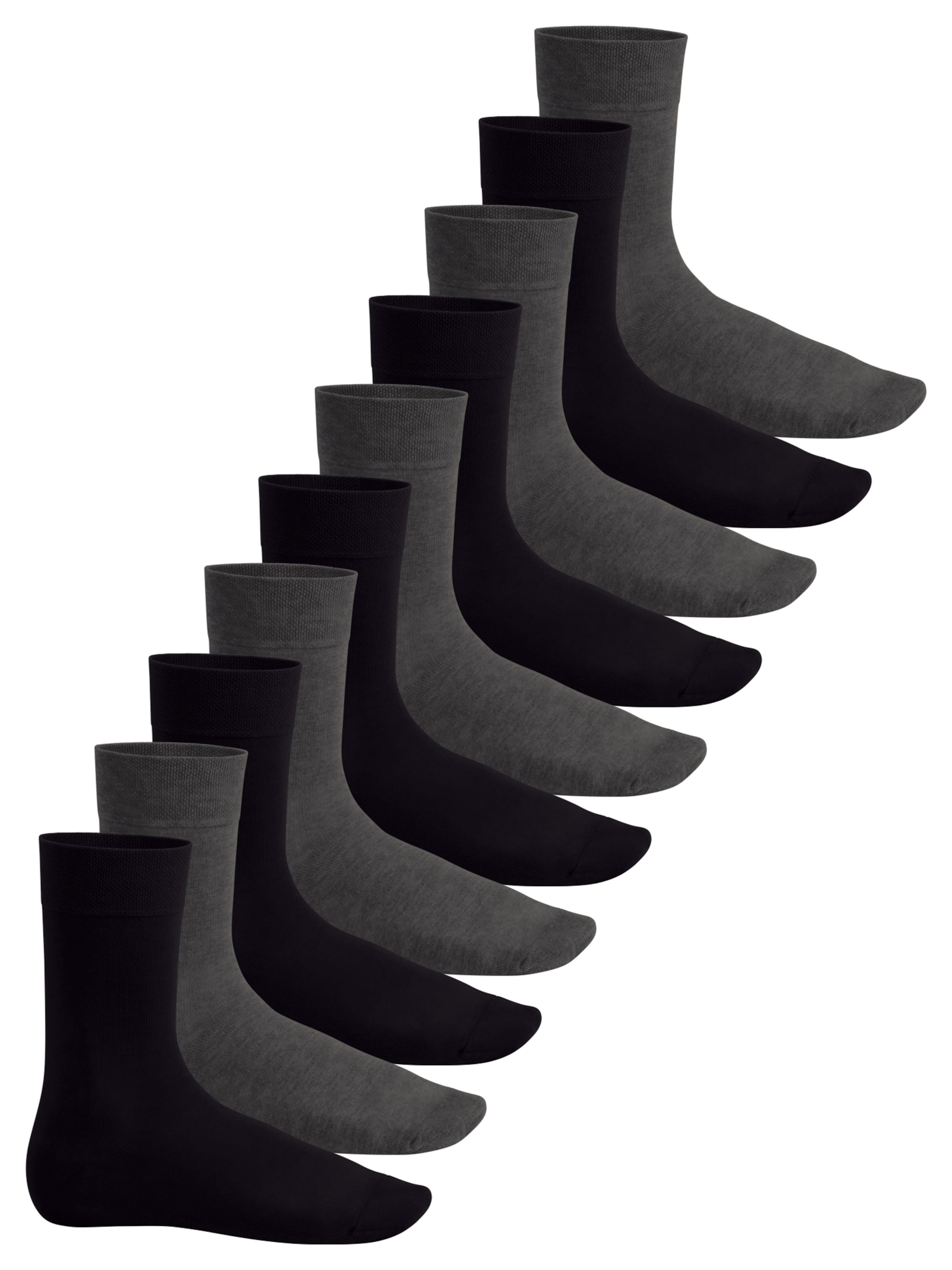 footstar Socken 'EVERYDAY!'‌‌‌‌ in Grau: Vorderseite