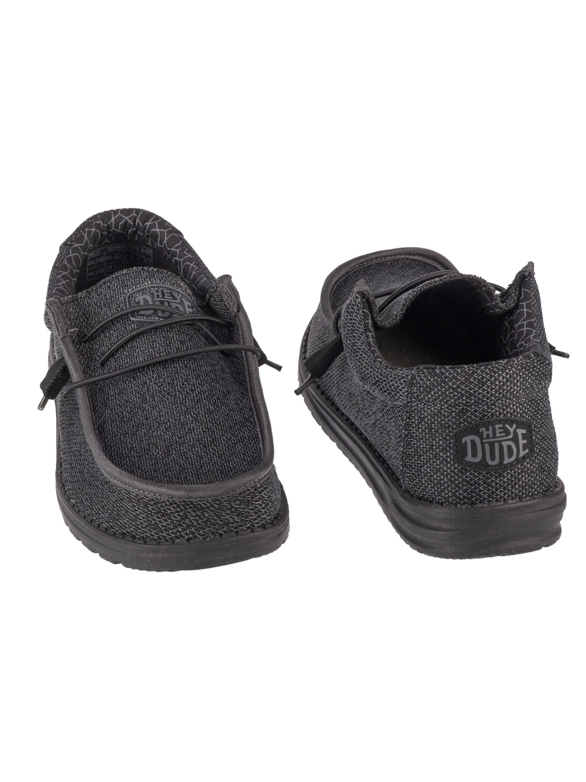 HEY DUDE Moccasin 'Hey Dude Wally Sox' in Black