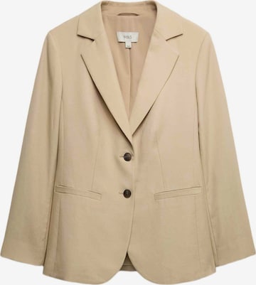 Blazer di Marks & Spencer in beige: frontale