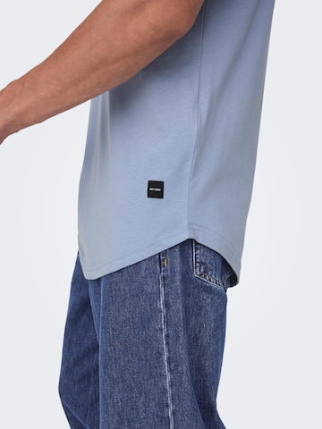 Only & Sons Regular Fit Bluser & t-shirts 'Matt' i blå