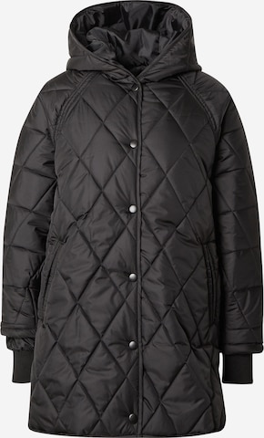 Manteau mi-saison Trendyol en noir : devant