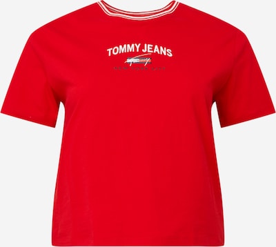 Tommy Jeans Curve Majica | mornarska / rdeča / bela barva, Prikaz izdelka