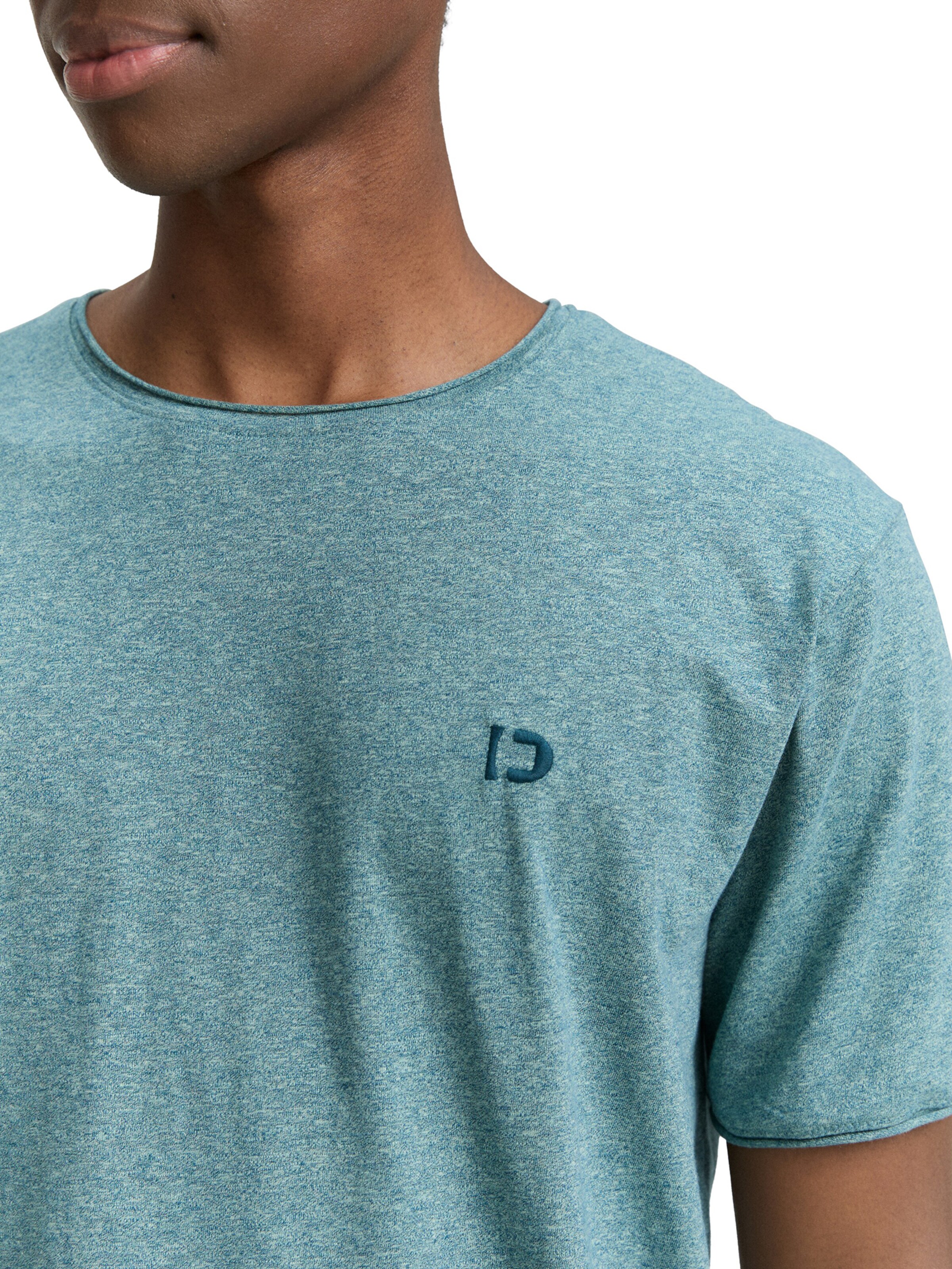 TOM TAILOR DENIM Обычный Футболка в Зеленый