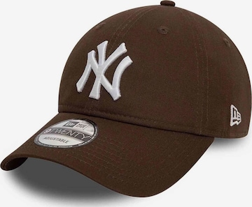 NEW ERA Sportpet 'New York Yankees League Essential 9TWENTY' in Bruin: voorkant