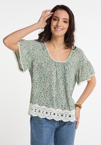 usha FESTIVAL Blouse in Blue: front