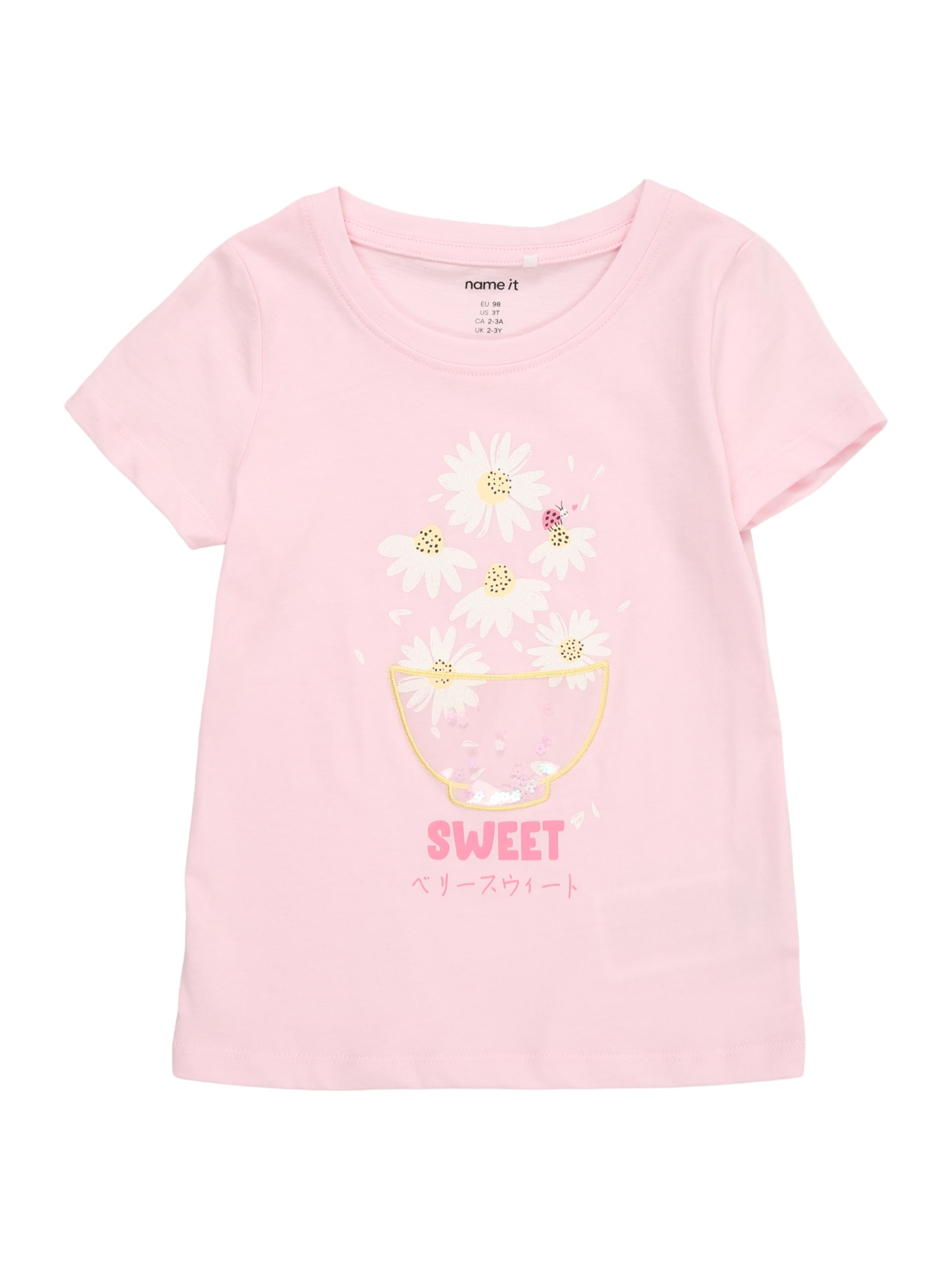 NAME IT Shirt 'NMFJOLINE' in Pink: front