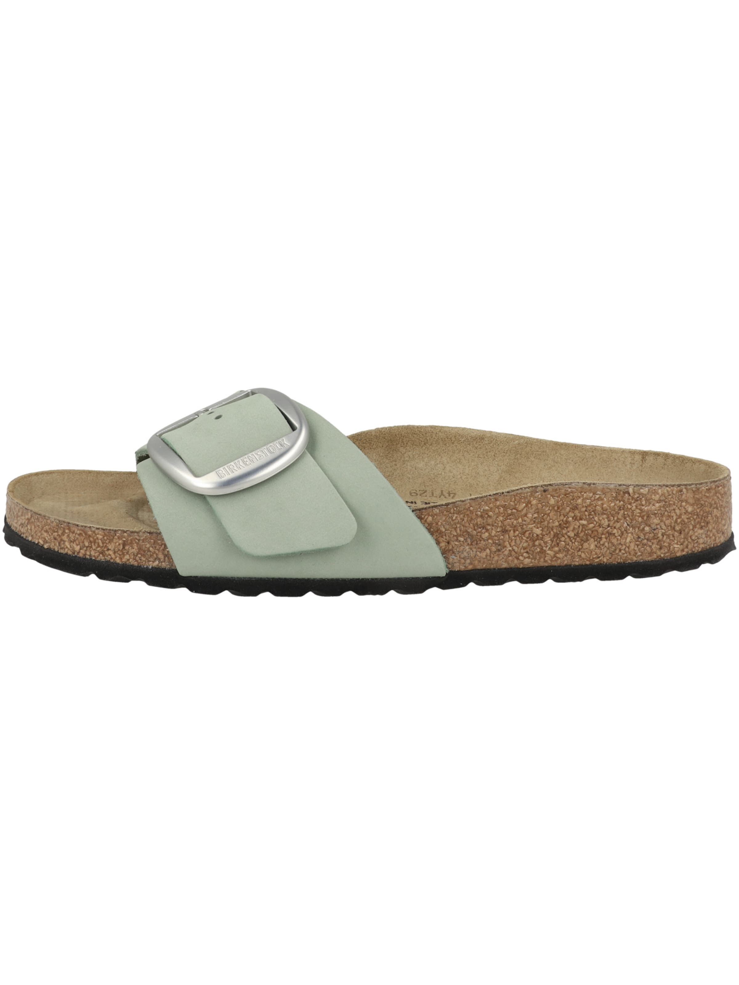 BIRKENSTOCK - Sapato aberto em verde: frente