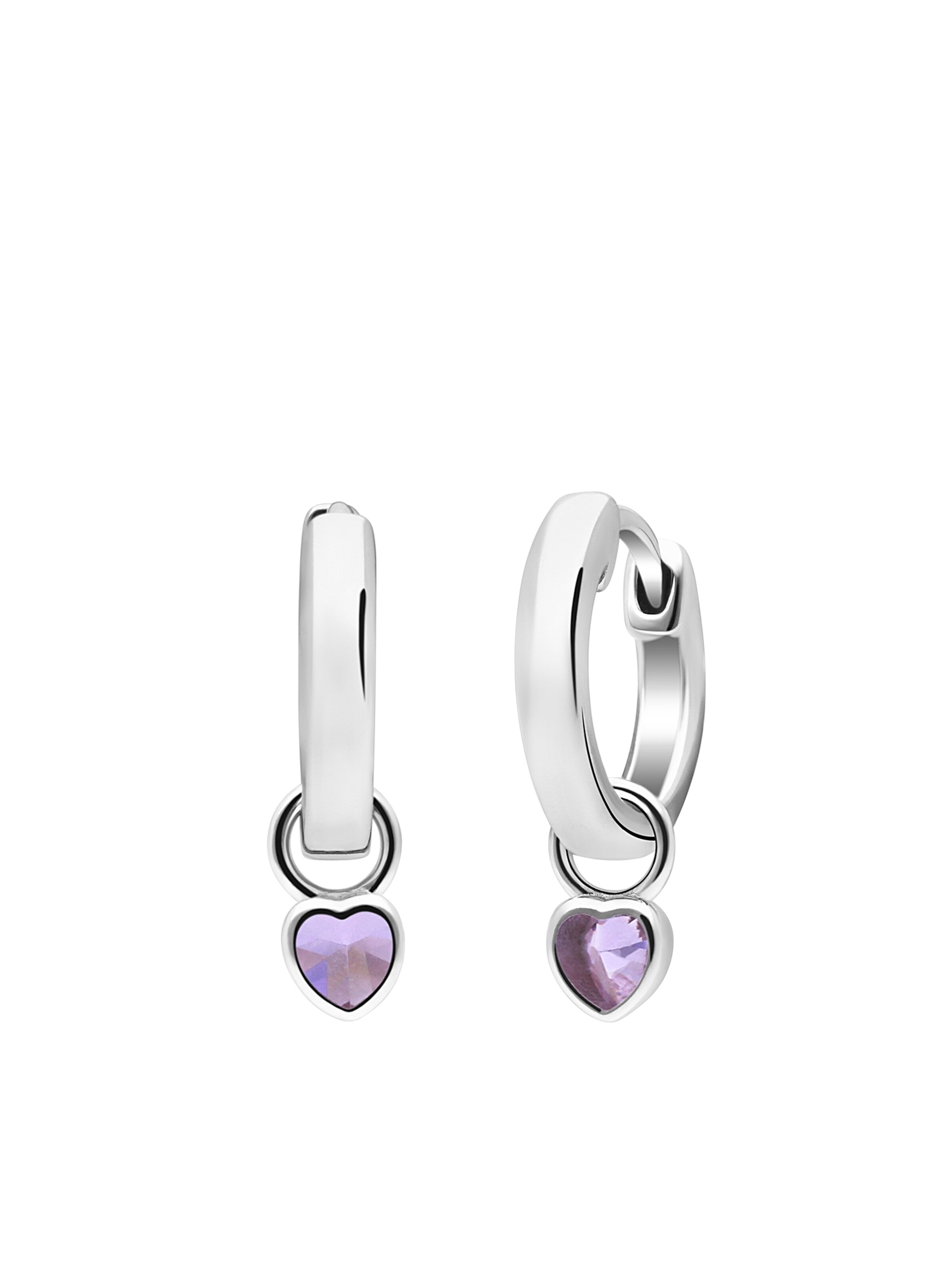 Lucardi Ohrringe in Silber: Vorderseite