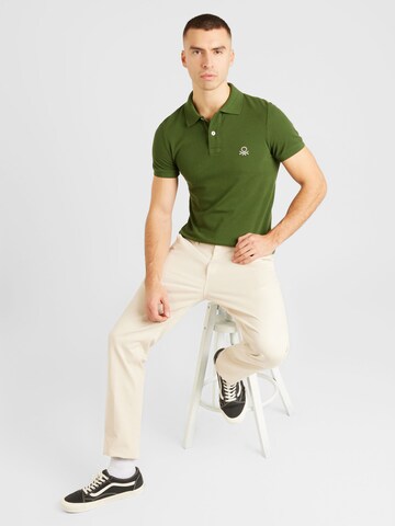 UNITED COLORS OF BENETTON Poloshirt in Grün