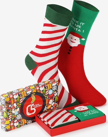 Crea Socks Sukat 'Weihnachten Santa' värissä monivärinen: etupuoli