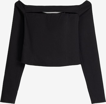 Bershka Shirt in Schwarz: predná strana