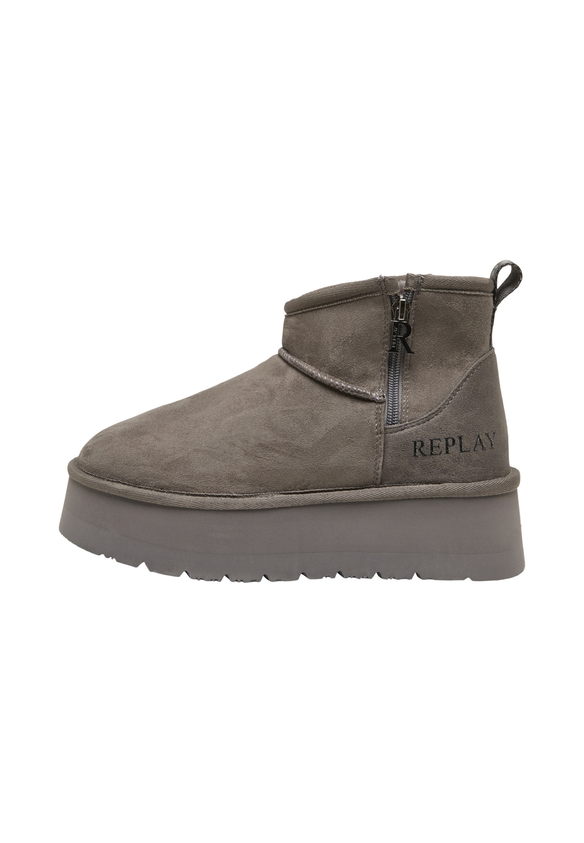 Boots 'Zip' REPLAY en gris : devant