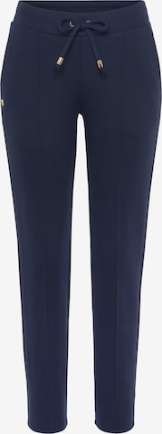 DELMAO Slim fit Pants in Blue: front