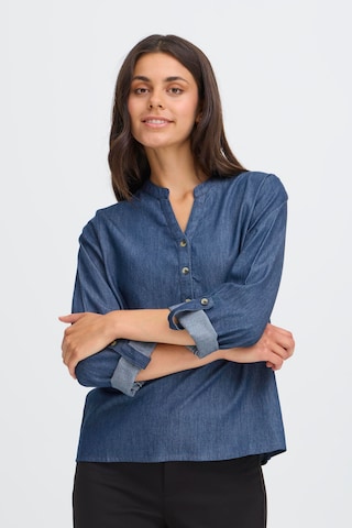 Chemisier 'VILDA' Fransa en bleu : devant