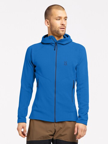 Haglöfs Athletic Fleece Jacket 'Heron' in Blue: front