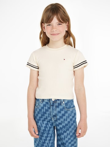 Tricou 'Essential' de la TOMMY HILFIGER pe bej: față