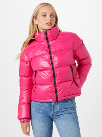 Superdry Between-Season Jacket 'Alpine Luxe' in Pink: front