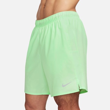 NIKE Regular Workout Pants 'Challenger' in Green