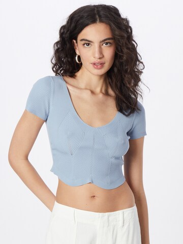 Tops en tricot Tally Weijl en bleu : devant