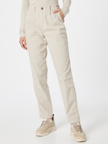 American Eagle Regular Pleat-Front Pants in Beige: front