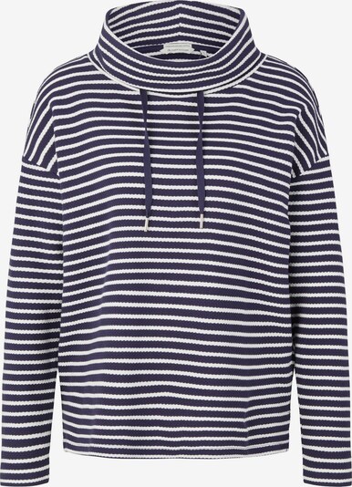 TOM TAILOR Sweatshirt in dunkelblau / weiß, Produktansicht