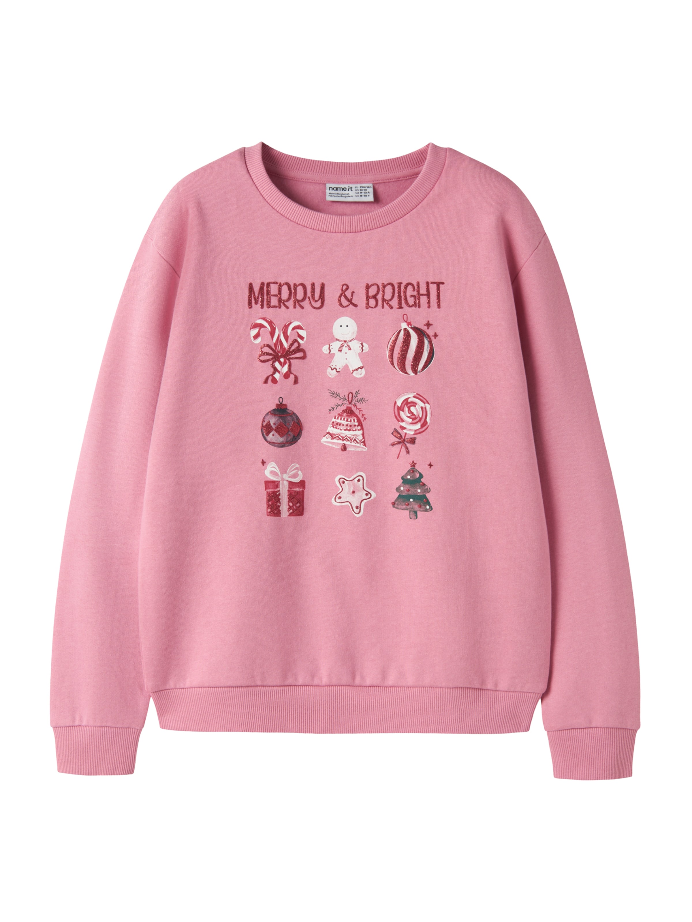 NAME IT - Sudadera 'NKFRambam' en rosa: frente