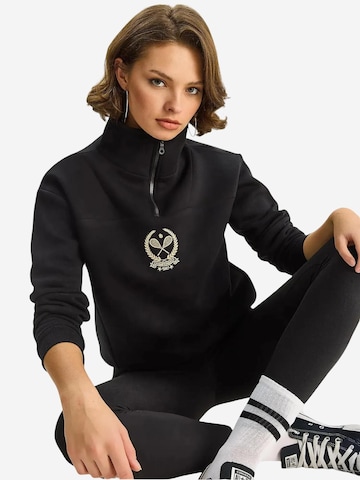 Bianco Lucci Sweatshirt in Zwart