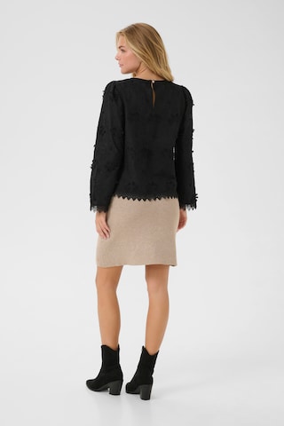 Cream Blouse 'Hilda' in Black