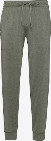NIKE Workout Pants in Green: front