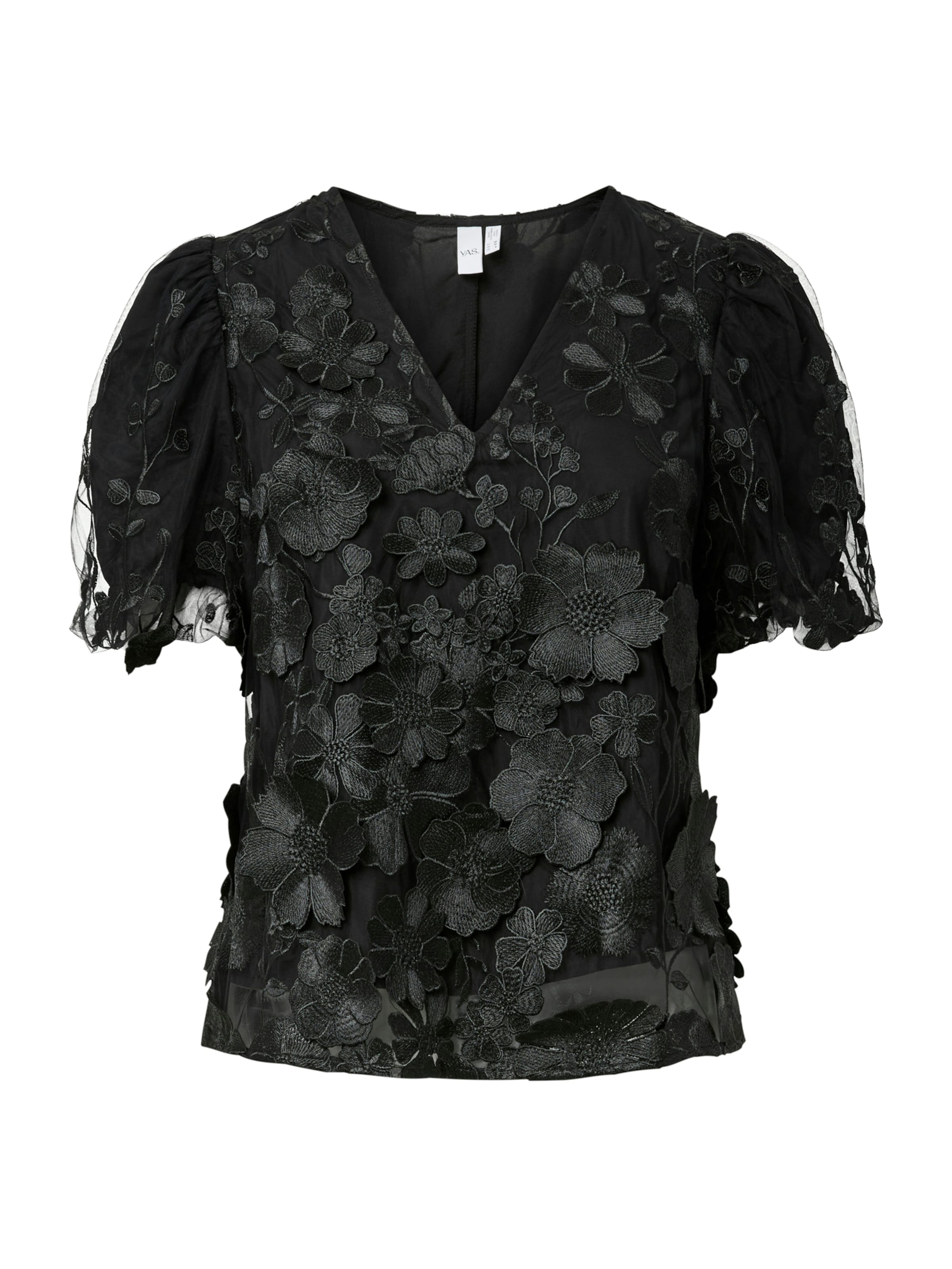 YAS Shirts 'YASFLOWERING' i sort: forside