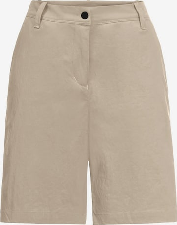 JACK WOLFSKIN Regular Outdoor Pants in White: front