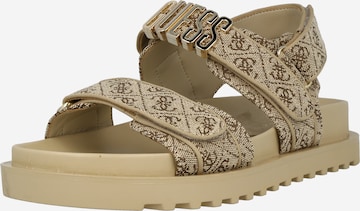 GUESS Sandals 'FABELIS' in Beige: front