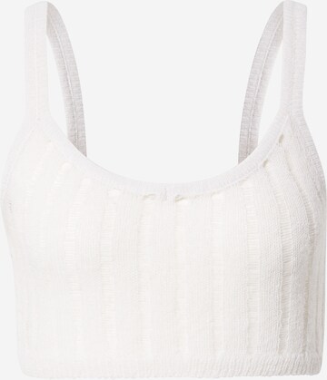 WEEKDAY Knitted Top 'Grace' in White: front