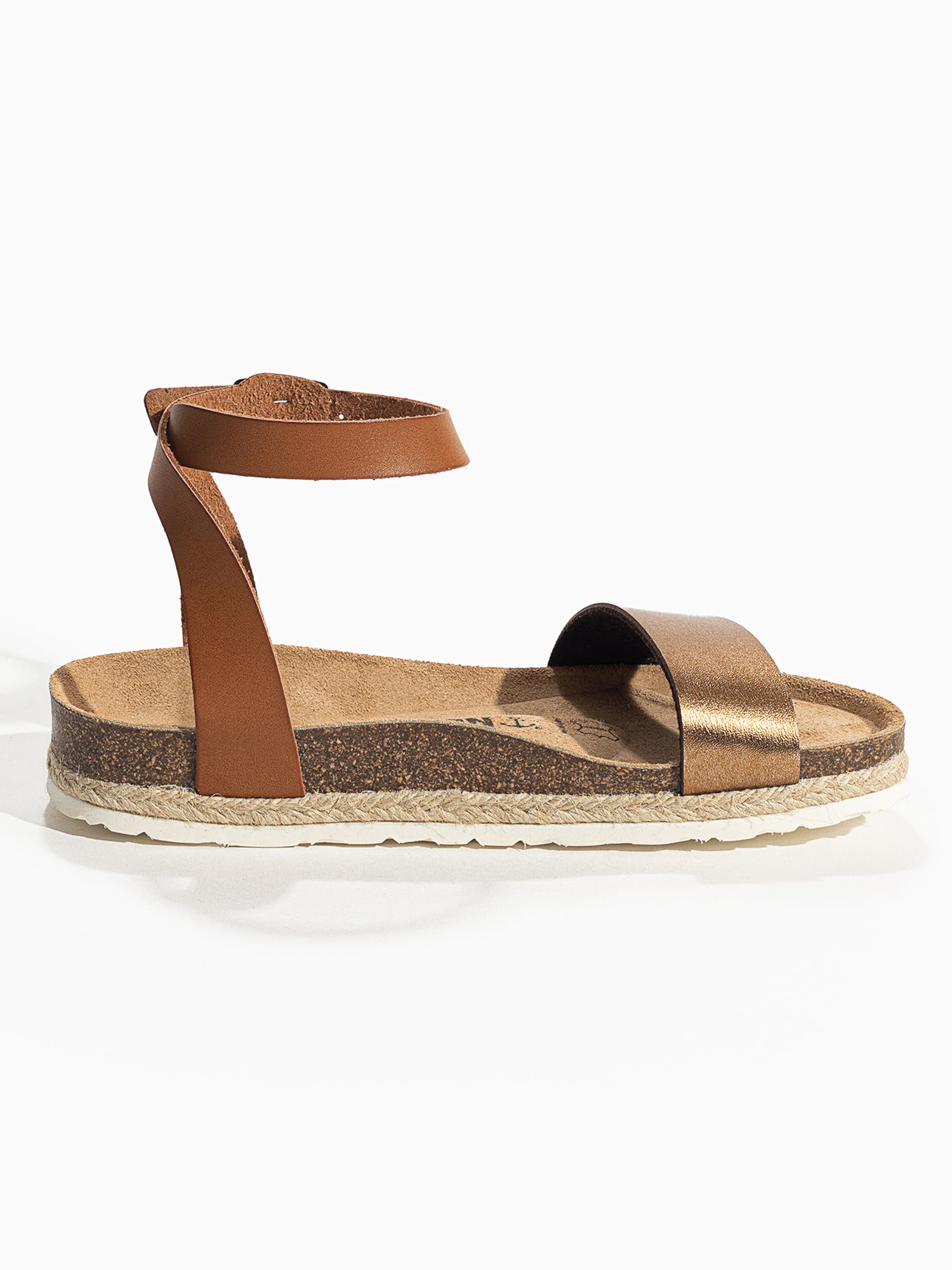 Sandalo con cinturino 'Jovial' di Bayton in bronzo