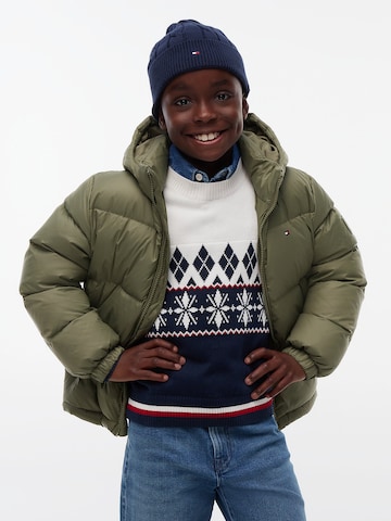 TOMMY HILFIGER Χειμερινό μπουφάν 'Essential' σε πράσινο: μπροστά