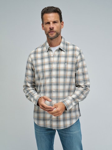 Salsa Jeans Comfort fit Overhemd in Beige: voorkant