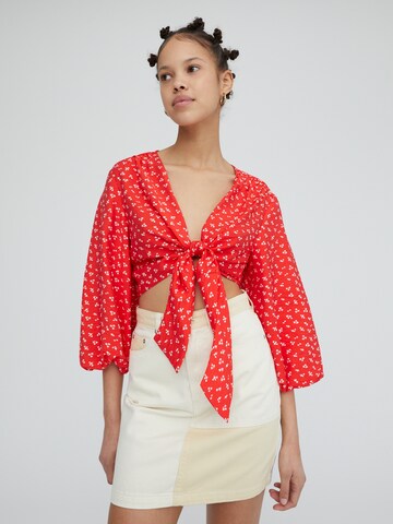 EDITED Blouse 'Tia' in Rood: voorkant