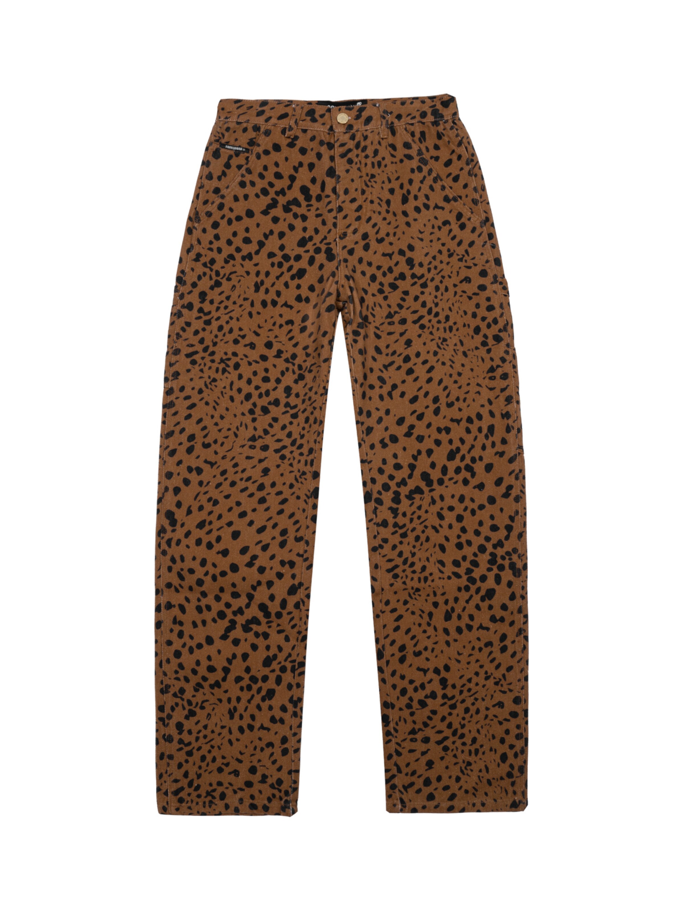 Noon Goons Loosefit Kalhoty – hnědá: přední strana