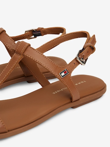 TOMMY HILFIGER Sandalen met riem in Bruin