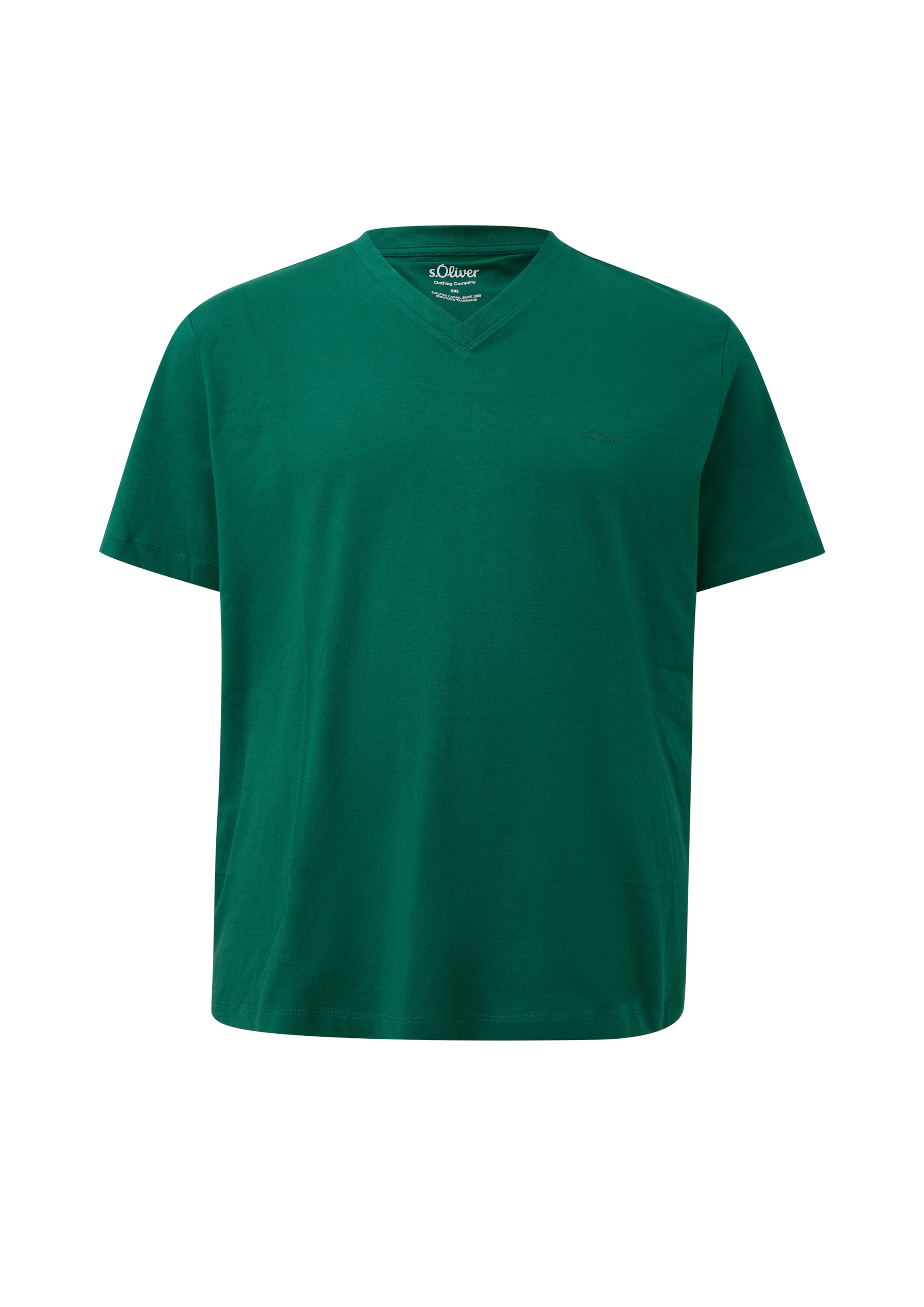 T-Shirt s.Oliver Men Big Sizes en vert : devant