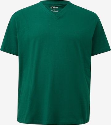T-Shirt s.Oliver Men Big Sizes en vert : devant