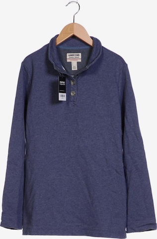 Lands‘ End Sweatshirt & Zip-Up Hoodie in S in Blue: front