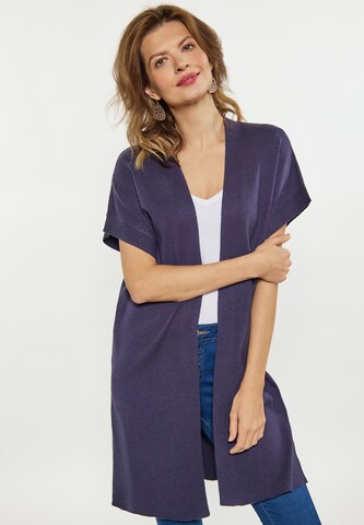 usha FESTIVAL Knit Cardigan in Purple: front