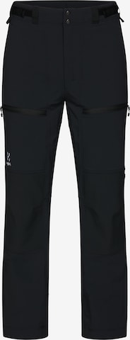 Haglöfs Regular Outdoor Pants in Black: front