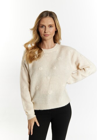 Pull-over Usha en beige : devant