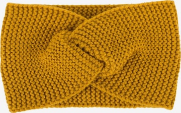 styleBREAKER Headband 'Krausstrick Stirnband Twist Knoten' in Yellow: front