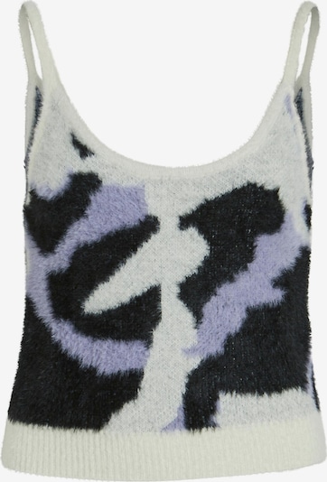 VILA Tops en tricot en violet clair / noir / blanc, Vue avec produit